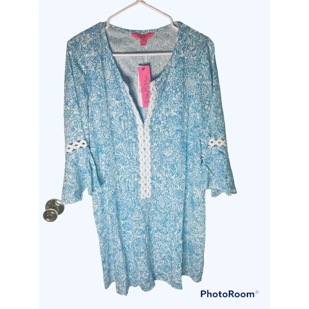 Lilly Pulitzer Hollie Tunic Dress "Took Me By Sunrise" Size Large NEW W/TAGS - Picture 3 of 8